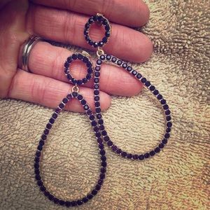 Baublebar dark purple gem earrings